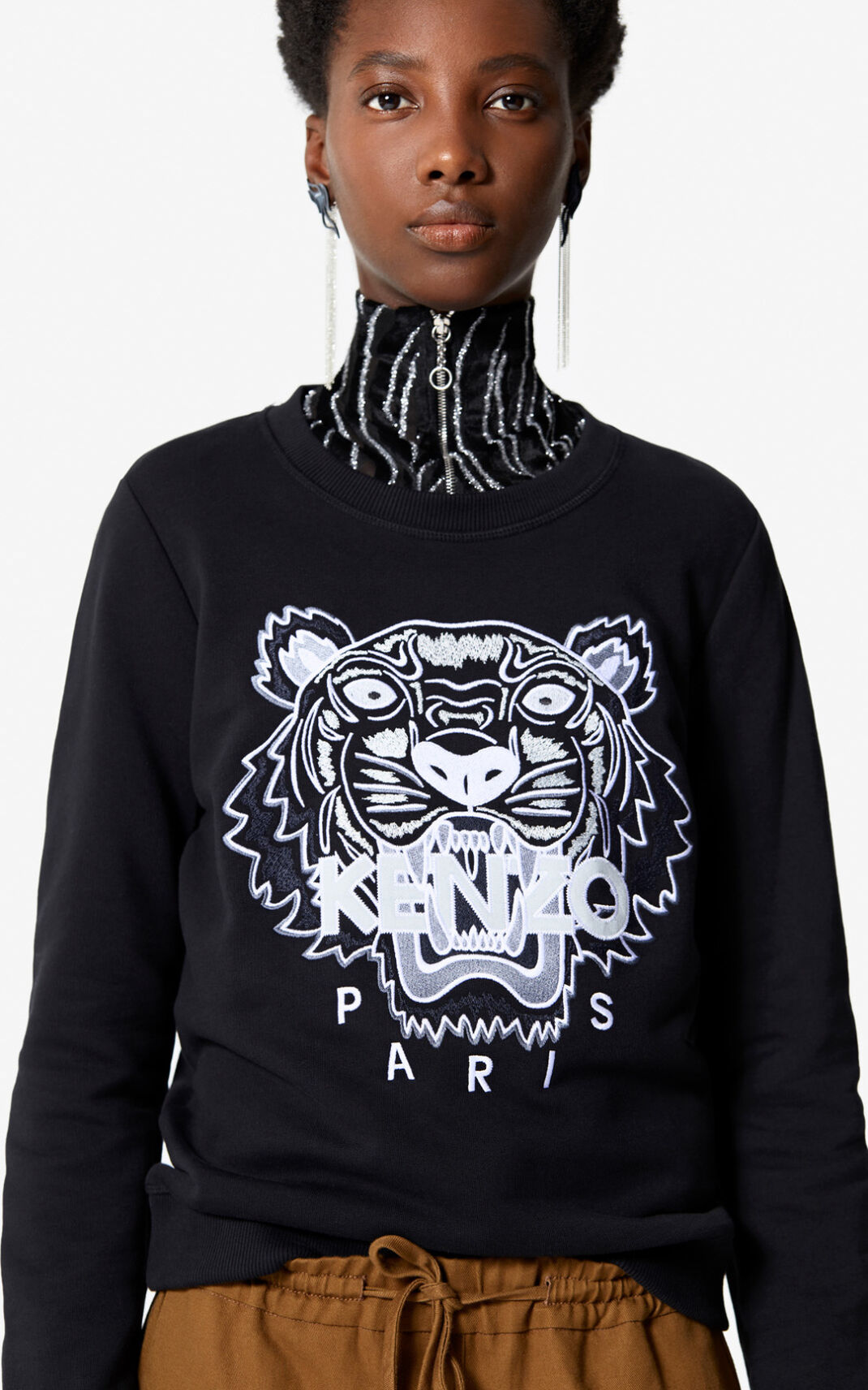 Kenzo Tiger Sweatshirt Dame - Sort DK-824617